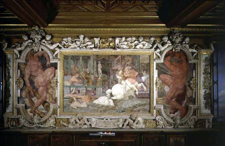 The Education of Achilles, detail of the decorative scheme in the Gallery of Francis I a Rosso Fiorentino