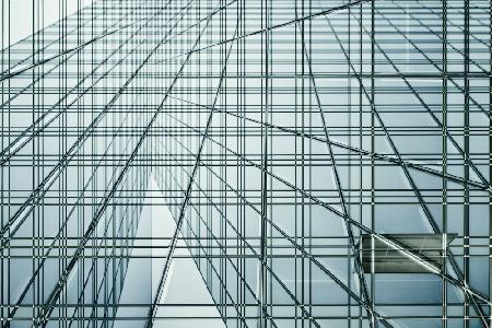 abstract facade with window