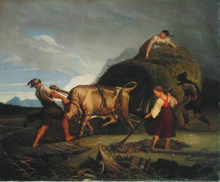 Harvesting the Hay Before the Storm a Rudolf Friedrich Wasmann