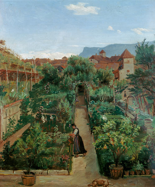 The Ottmannsgutes' Flower Garden in Merano a Rudolf Friedrich Wasmann
