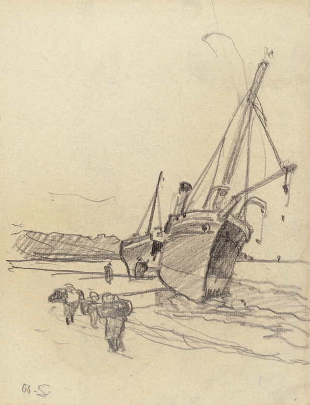 Stranded steamboat a Rudolf Gudden