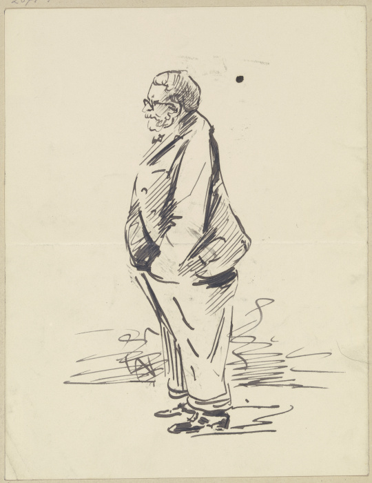 Profile of an elderly man a Rudolf Gudden
