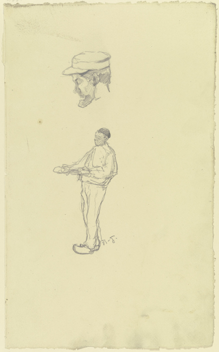 Kopf und Körper eines Arbeiters aus der "Großen Spinnerei von Edam" a Rudolf Gudden