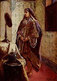 Arab in front of the mirror a Rudolph Ernst