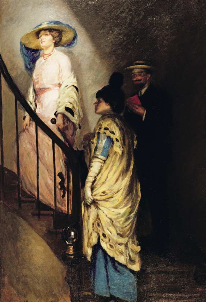 The Meeting on the Stairs a Rupert Charles Wolston Bunny
