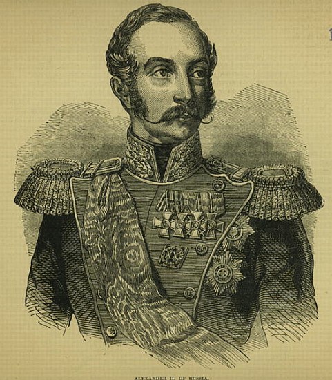Alexander II (1818-81) of Russia a Scuola Russa