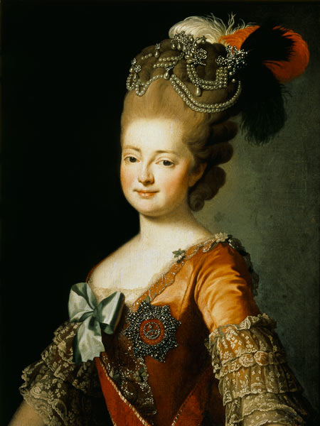 Portrait of Maria Fyodorovna (1759-1828) a Scuola Russa
