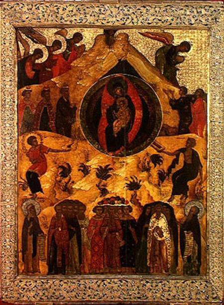 Icon of the Nativity, Moscow School a Scuola Russa
