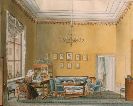 Interior of Boratynsky's House in Moscow a Scuola Russa