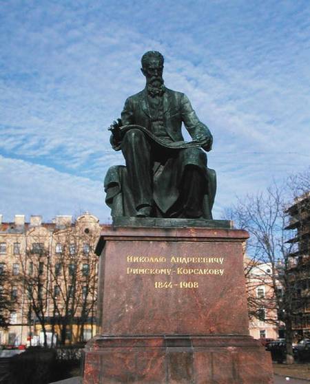 Monument to Rimsky-Korsakov (1844-1908) a Scuola Russa