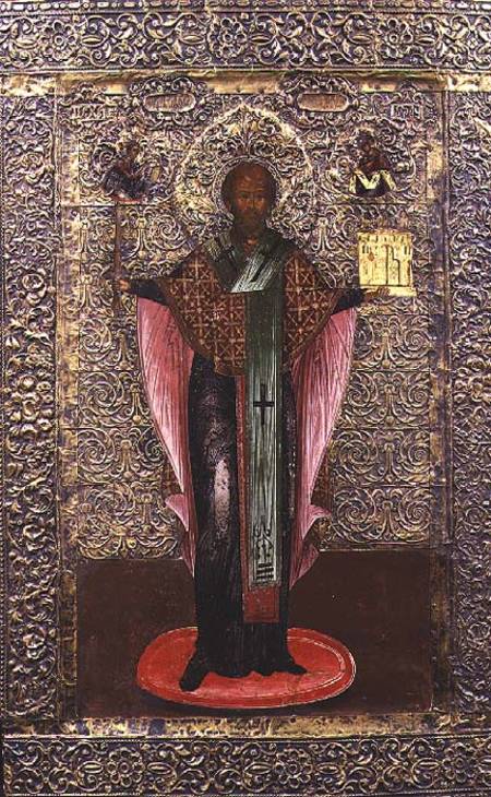 St. Nicholas of Mozhaisk, icon a Scuola Russa