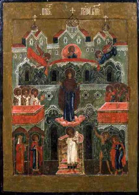 The Pokrov (Intercession of the Mother of God) a Scuola Russa