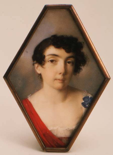 Portrait of Anna Mikhailovna Khitrovo (1782-1846) a Scuola Russa