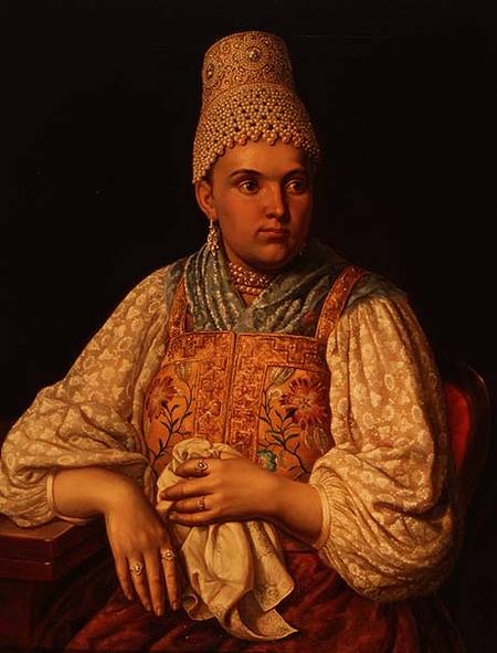 Portrait of Anna Petrovna Filatova a Scuola Russa