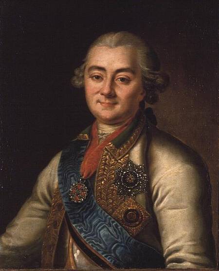 Portrait of Count Alexei Grigorievich Orlov (1737-1808) a Scuola Russa