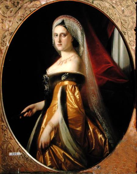 Portrait of Grand Duchess Maria Nikolaevna (1819-76) President of the St. Petersburg Art Academy a Scuola Russa