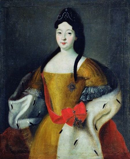 Portrait of Tsarevna Anna Petrovna, 1740s a Scuola Russa