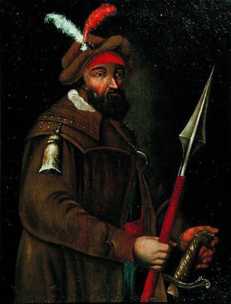 Portrait of Yermak Timofeyevich (d.1584/5) a Scuola Russa