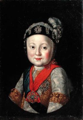 Portrait of Grand Duke Pavel Petrovich as a Child