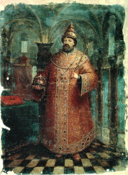 Tsar Ivan Alexeevich V (1666-96) a Scuola Russa