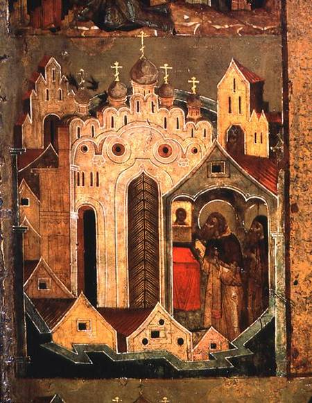 The Vision of St. Sergius of Radonesh a Scuola Russa