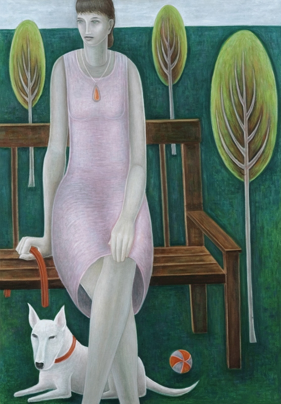 Woman in Park, 2006 (oil on canvas)  a Ruth  Addinall