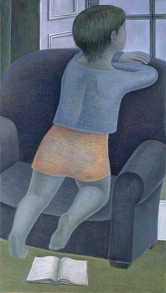 Girl on Chair, 2002 (oil on canvas)  a Ruth  Addinall