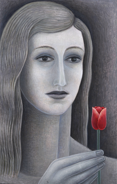 Girl with Tulip a Ruth  Addinall