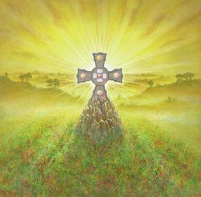 Celtic Cross (acrylic on canvas) 