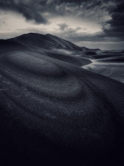 black and white dune