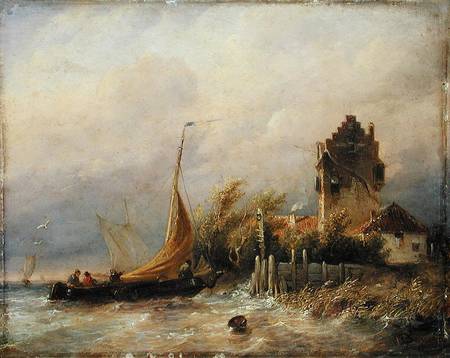 The Homecoming of the Fishing Boat a Salomon Leonardus Verveer