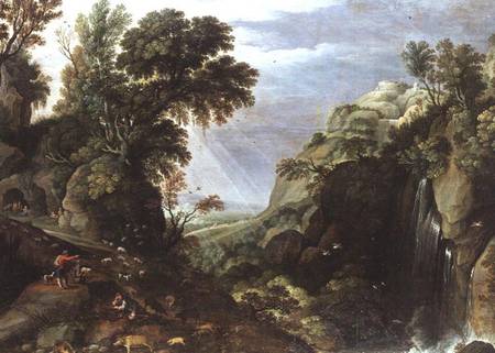 Classical landscape a Salomon van Ruisdael or Ruysdael