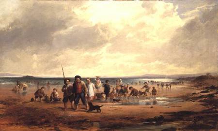 Children Playing on a Beach a Samuel Bough