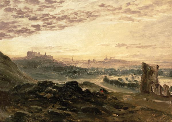 A Panoramic View of Edinburgh a Samuel Bough