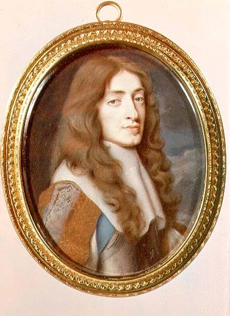 Miniature of James II as the Duke of York a Samuel Cooper