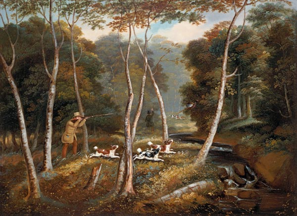 At the pheasant hunting. a Samuel Egbert Jones