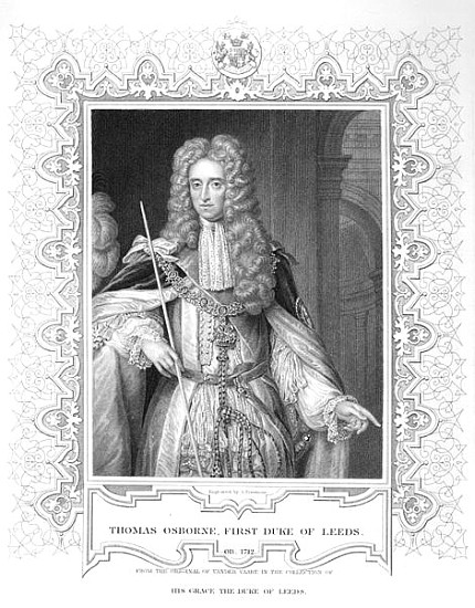 Portrait of Thomas Osborne, engraving a Samuel Freeman