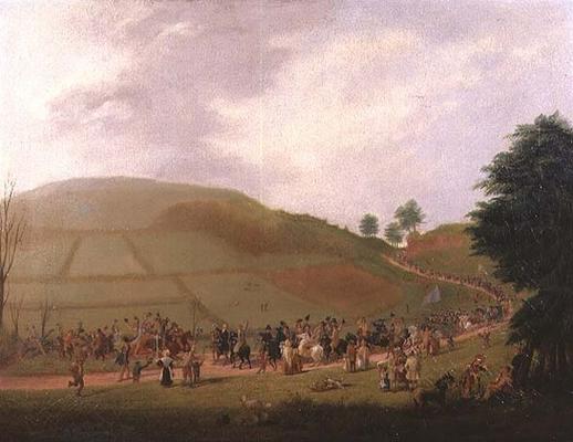 The Election Procession of Sir William Miles (1797-1878) (oil on canvas) a Samuel Griffiths Tovey
