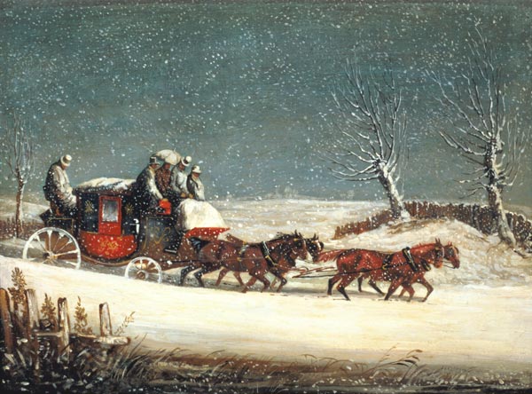 The Royal Mail in Deep Snow a Samuel Henry Gordon Alken
