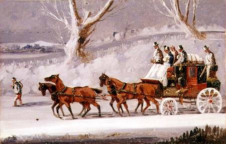 The Royal Mail in a Snow Storm a Samuel Henry Gordon Alken