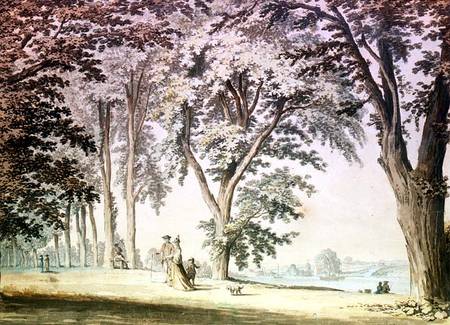 Trees by the Thames opposite Hammersmith a Samuel Hieronymous Grimm