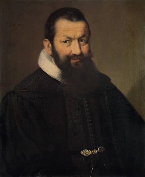 Portrait of the Basel mayor Johann Rudolf Wettstein a Samuel Hofmann