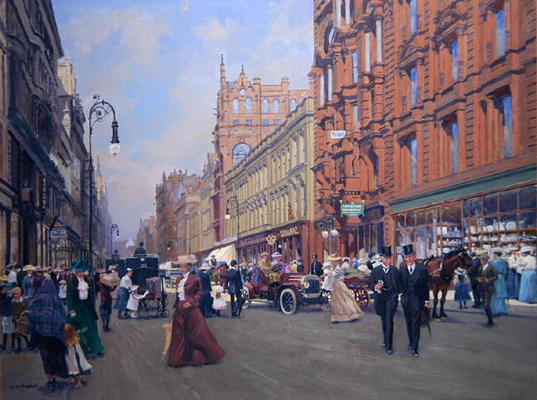 Buchanan Street in 1910 (oil on canvas) a Samuel Ireland