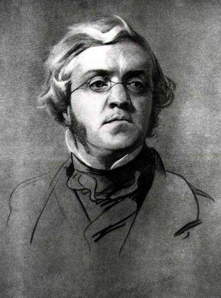 William Makepeace Thackeray (1811-63)  (b&w photo) a Samuel Laurence