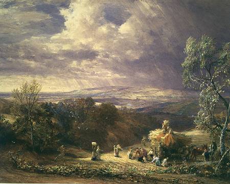 Harvesting (gouache) a Samuel Palmer