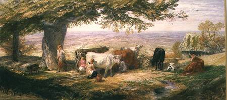 Milking in the Fields a Samuel Palmer