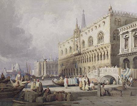 Palazzo Ducale, Venice  on a Samuel Prout