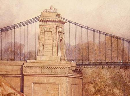 Detail of the Approved Design for the Clifton Suspension Bridge a Samuel R.W.S. Jackson