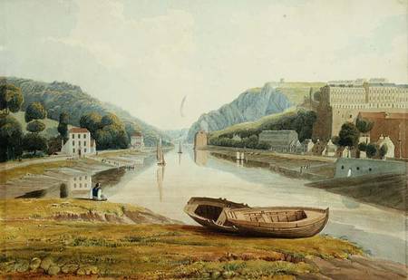 View down the Avon with Hotwells and Clifton a Samuel R.W.S. Jackson