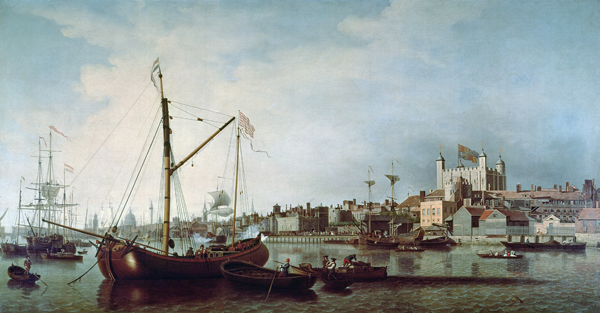 The Tower of London from the Thames a Samuel Scott